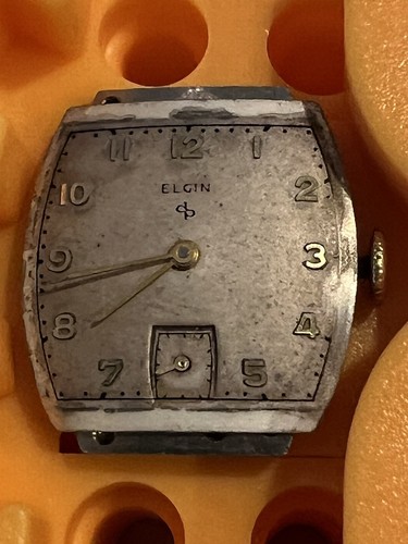 Elgin 10k Gold Wrist Watch 15J 557 Grade 1951 4 Adjust Fancy Lug No Band Used - Picture 6 of 18