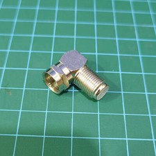 5pcs Angle 90 Degree Coaxial F-Type Male to Female Connector Adapter TV Plug