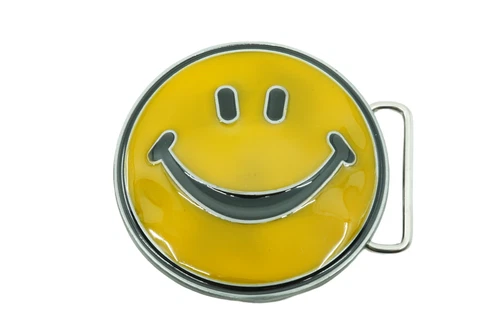 Smile Face Novelty Metal Fashion Belt Buckle