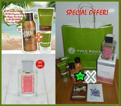 YVES ROCHER BOTTEGA VERDE EDT Amore 50ml, Haarmaske, Glitzeröl, Hände etc.