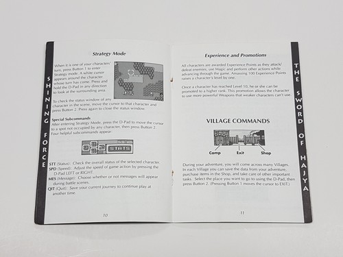 Shining Force Sword of Hajya Sega Game Gear Authentic Manual Only *staples - Picture 11 of 18