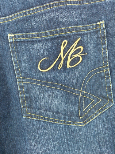 Makaveli Branded Jeans 38x34 (39x33.5) Wide Leg Straight Skater Hip Hop Med Wash - Picture 10 of 12