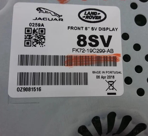 2015-2019 Land Rover Discovery Sport Dash Display Screen - Изображение 3 из 3