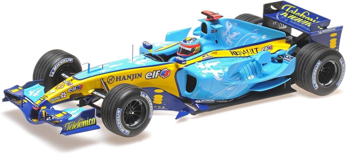 Renault F1カー ミニカー 1:18スケール MINICHAMPS 1/18 - RENAULT R25 - 2ND BRITISH GP 2005 (F. ALONSO