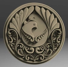 3D STL Model TWO DOVES for CNC Router 3D Printer Engraver Carving Aspire Artcam