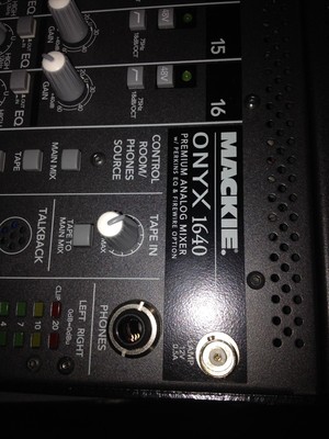 Mackie Onyx 1640 16-Channel Analog Recording Mixer EQ | eBay