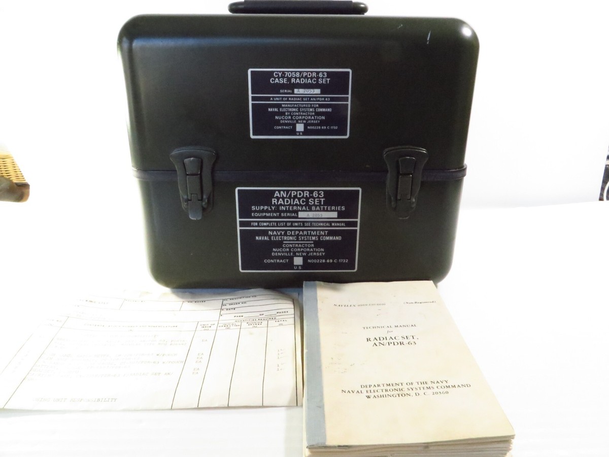 米軍 実物】AN/PDR-27S RADIAC SET ガイガーカウンター 米軍 実物】AN