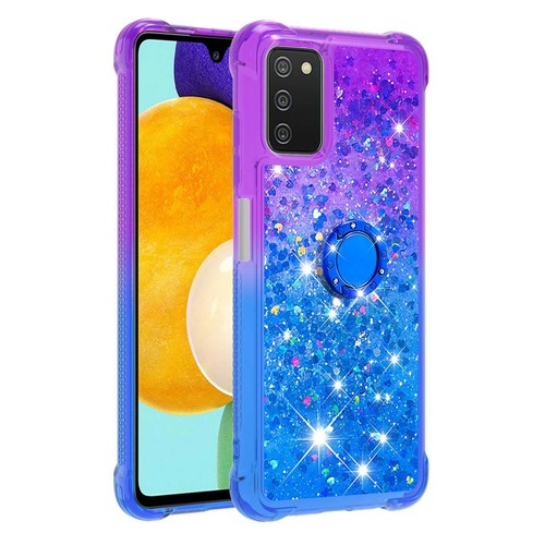 Funda protectora degradada de brillo líquido con soporte de anillo para teléfono para Samsung Galaxy A14 A53 - Imagen 5 de 68