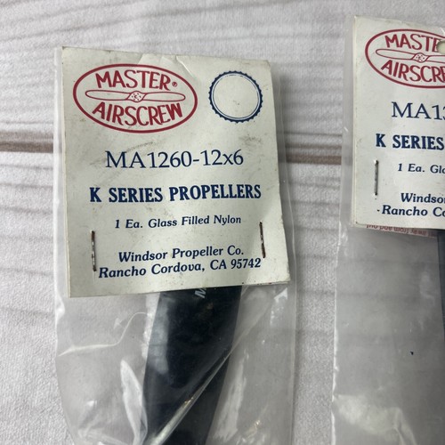 2 Master Airscrew K Series MA1260 12X6/MA1360 13x6 Glass Filled Nylon Propeller - Picture 2 of 9