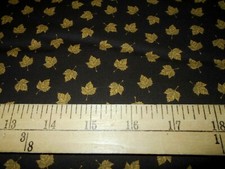1 yard Autumn Leaves on Brown Fall Harvest Fabric
