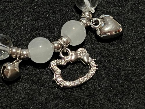 NEW Hello Kitty Bead and rhinestone charm bracelet for Women or Girl - Picture 7 of 13