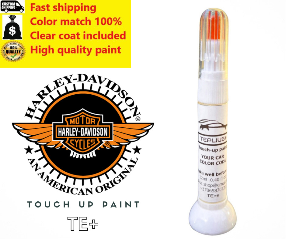 HARLEY-DAVIDSON 031 LUXURY BLUE Touch up paint pen with brush (SCRATCH REPAIR)