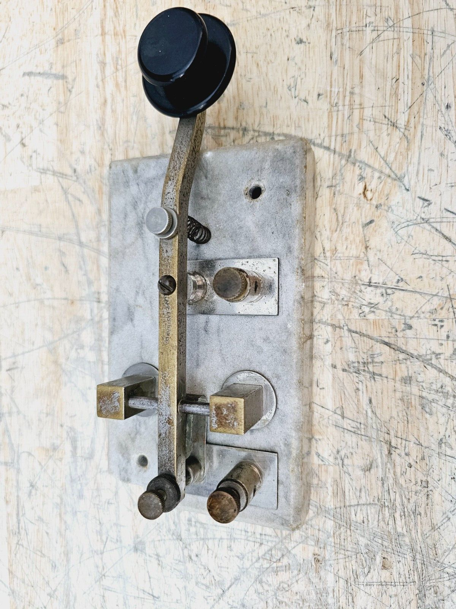 Clapp Eastham Morse Code Telegraph Diaphragm 6x3" - Tuner/Pare-foudre ? - Occasion