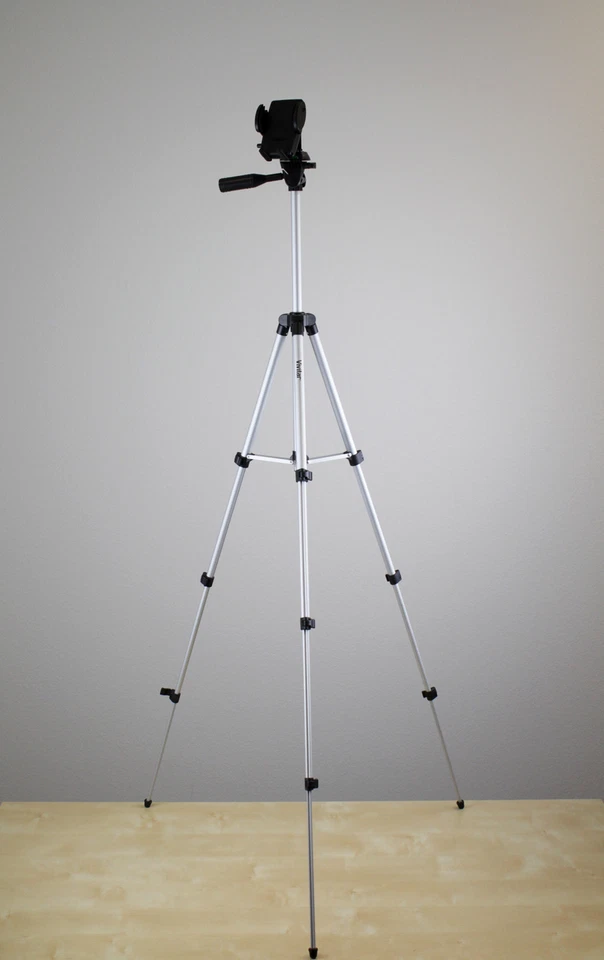Trípode de 50" con soporte para teléfono celular para teléfono inteligente Samsung Galaxy S3 S4 S5 iPhone 6 Plus Foto 3 de 4