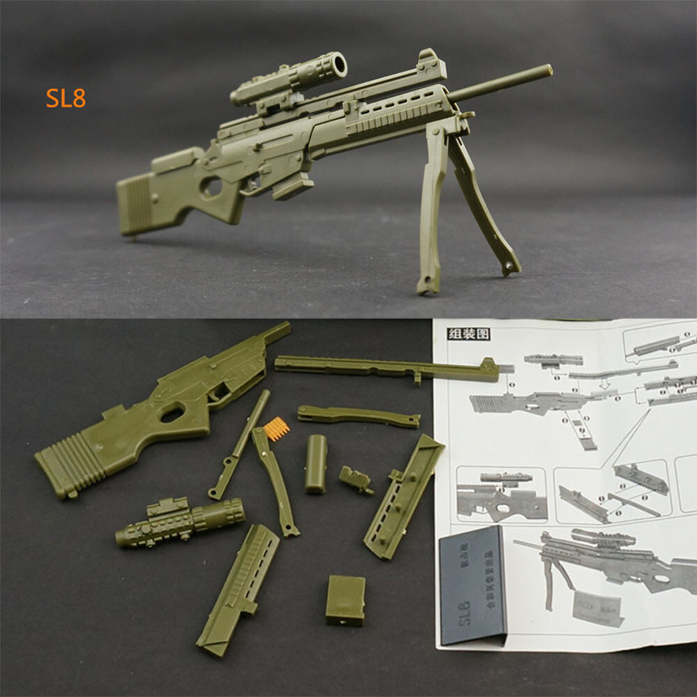 1/6 Scale 4D HK416 AK74 MG62 Assembly Gun Model Puzzle Weapon For