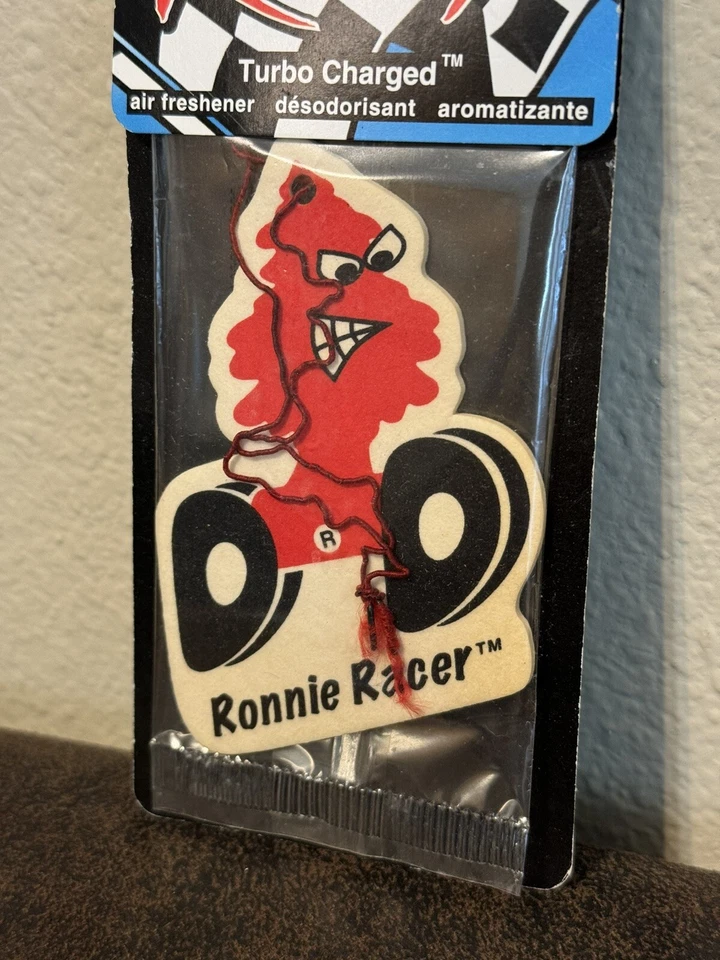 RARE Little Tree 2005 Ronnie Racer Hanging Car Air Freshener Discontinued Scent - Image 2 of 3