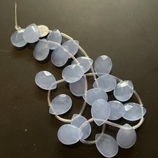 Blue Faceted Beads Teardrop