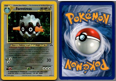 2001 Pokemon, Neo Discovery, #2/75 Forretress, Holo Rare | eBay