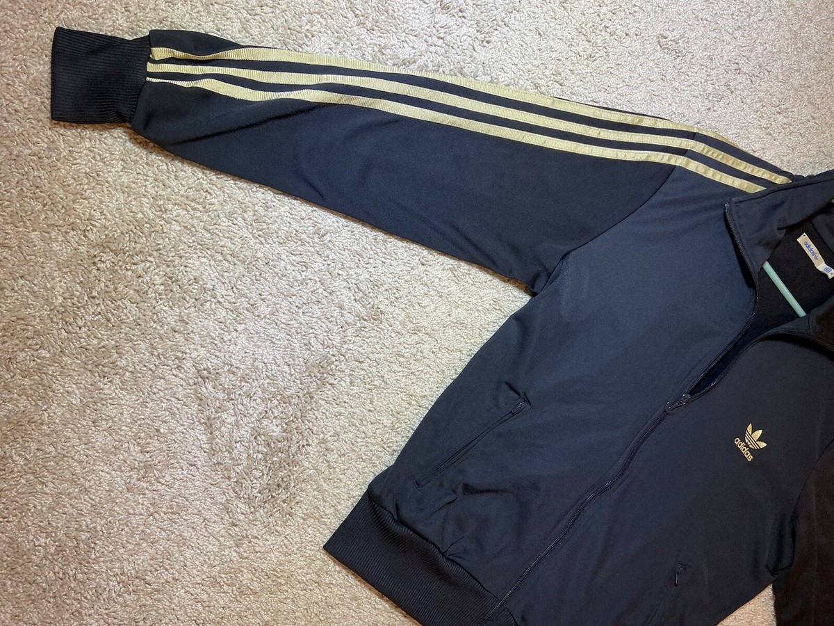 Adidas Jacket Black And Gold Women's Size XL | eBay