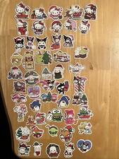 10 PCs Random Sanrio Hello Kitty Christmas Themed Stickers Matte Waterproof