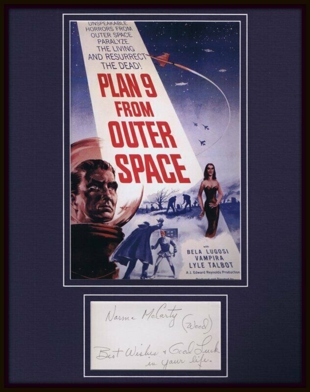 Paul Smith PROJECT 10 ポスターフレーム Norma McCarty Wood Signed Framed 11x14 Plan 9 From Outer Space