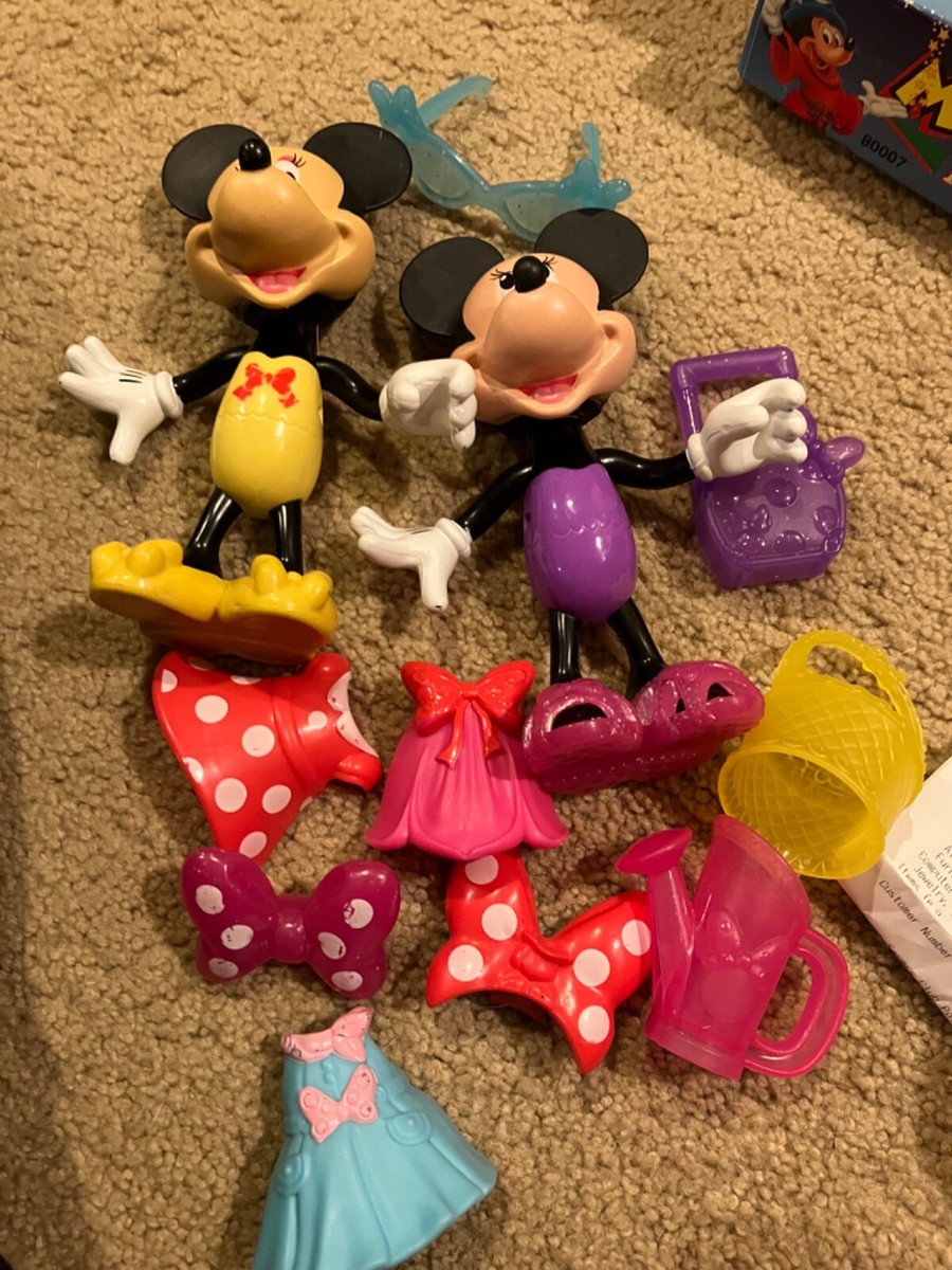 Disney Minnie Mouse Bowtique Dress Up Dolls- Snap N' Style Clip