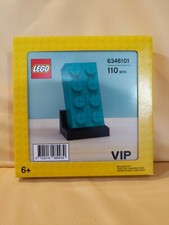 LEGO 6346101 VIP TEAL BRICK COLLECTORS EDITION BUILDING TOY DISPLAY 2x4 GIFT NWT