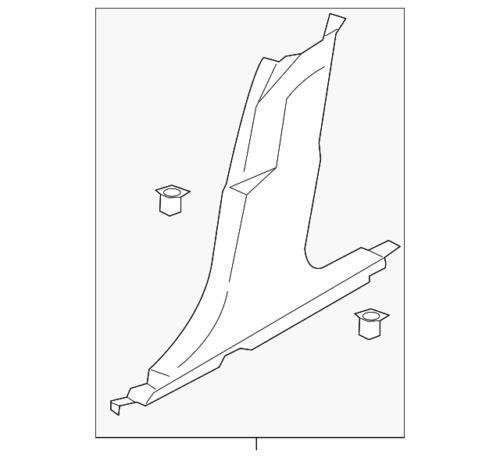 Panel de recubrimiento del pilar de la puerta derecha para Ford Fusion 2013-2016 (N/P DS7Z-5424346-AB)
