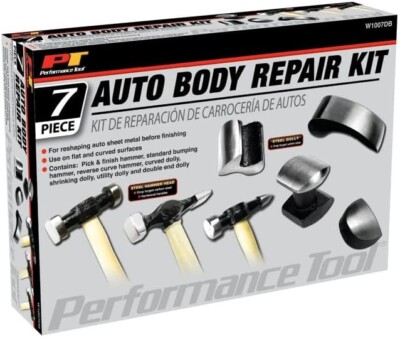 PERFORMANCE TOOL 7 PC AUTO BODY REPAIR KIT W1007DB