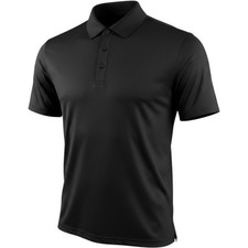 Collars Co. Dress Collar Performance Polo Medium Black Short Sleeve Mens