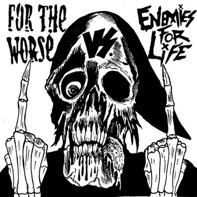 For The Worse vs. Enemies For Life Vinyl Single 7inch NEAR MINT Tourist Trap