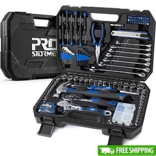 200pcs Tool Set Steel Hand Tools Kit W/ Toolbox Home Garage Maintenance New