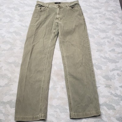 Gramicci Pants Mens 34x32 Green Straight Leg Gorpcore Climbing Outdoors Canvas