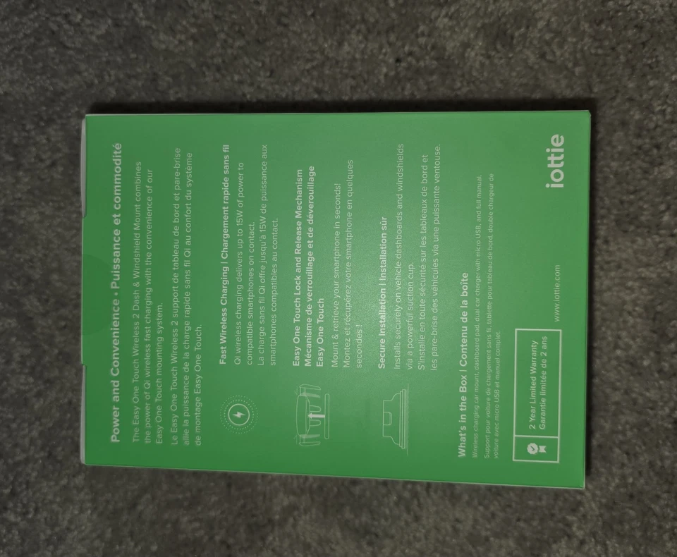 Montaje en tablero y parabrisas iOttie Easy One Touch inalámbrico 2 Foto 3 de 4
