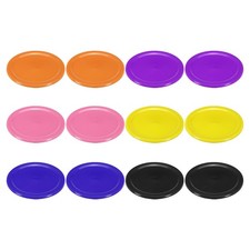 12Pcs Air Hockey Pucks 2.5 Inch, Air Hockey Heavy Replacement Pucks Table Games