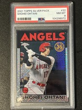 2021 Topps - Silver Pack 1986 Topps Chrome  Shohei Ohtani #86BC-22 PSA 8 E57