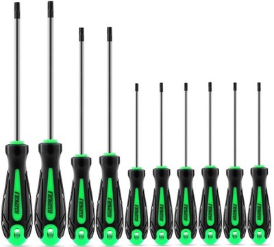LOZAGU 10-Piece Metric Hex Screwdriver Set, Metric(0.9mm-6mm) Allen Green 