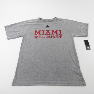  Miami RedHawks adidas Short Sleeve Shirt Men's Gray New with Tags XS