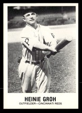 Heinie Groh 1977-84 Galasso Glossy Greats Card #139 Cincinnati Reds