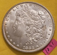 VIDEO 👀🔥GOLD RIM TONED🔥1883- Morgan Silver Dollar MS GEM BU CARTWHEEL LUSTER