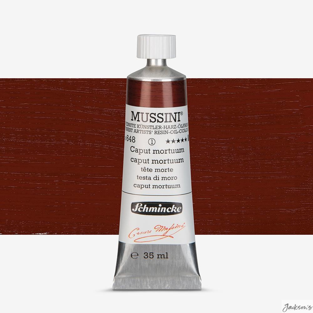 Schmincke Mussini Oil Paint Natural Resin 35ml Caput Mortuum Colour