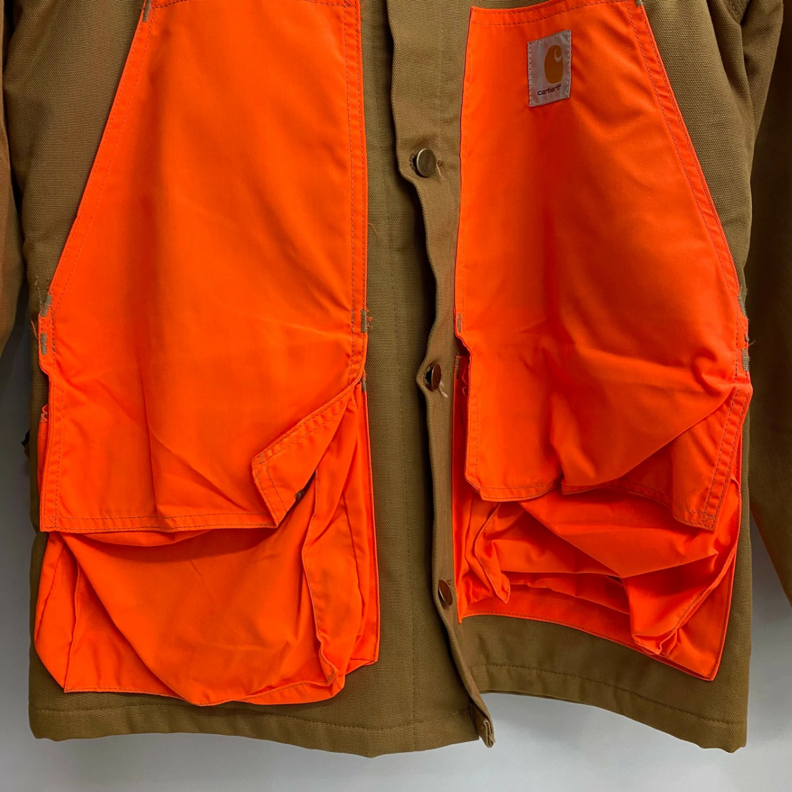 Used Carhartt 80 s 90 s Duck Hunting Jacket Blanket Liner Jacket Beige 201MT 387 thumbnail 4