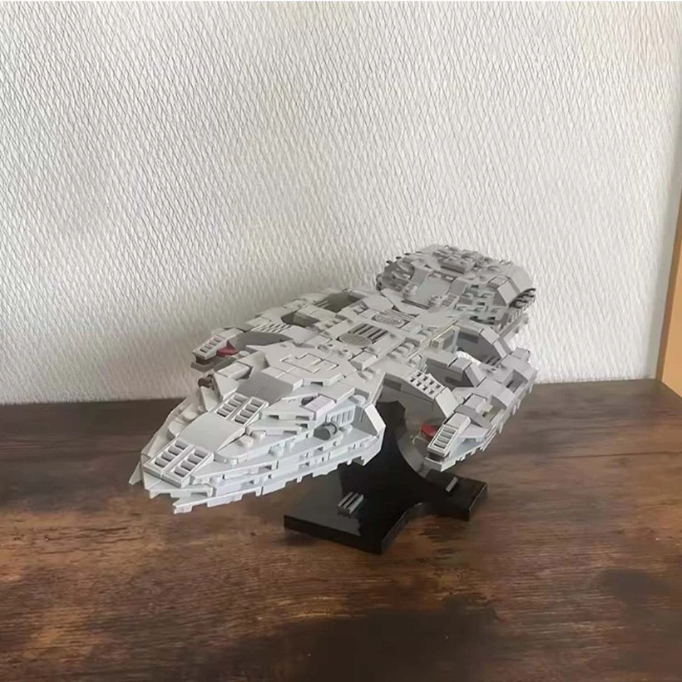 Conjunto de bloques de construcción Battlestar Galactica 1978 originales hágalo usted mismo iconos modelo de nave espacial Foto 4 de 4