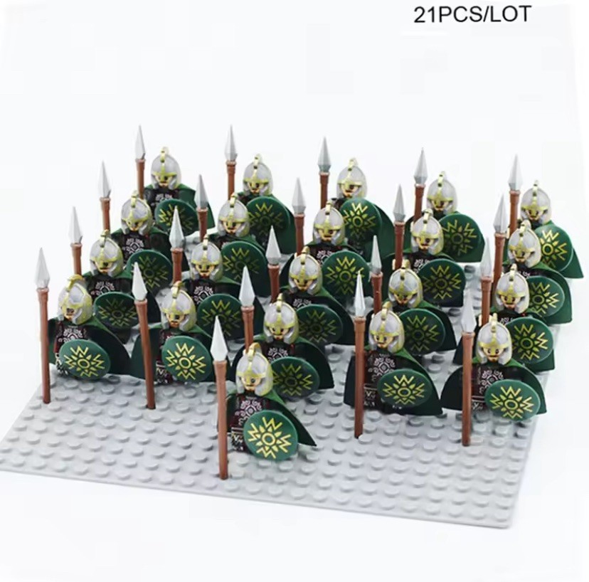 Lego Rohan Soldier Lot of 21 - Custom NEW