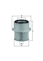 Luftfilter Mahle LX 673 Filtereinsatz FüR Mitsubishi Classic Pajero Sport L200 1