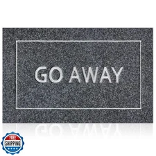 JJUUYOU Large Go Away Door Mat for Front Door Durable Welcome Mat