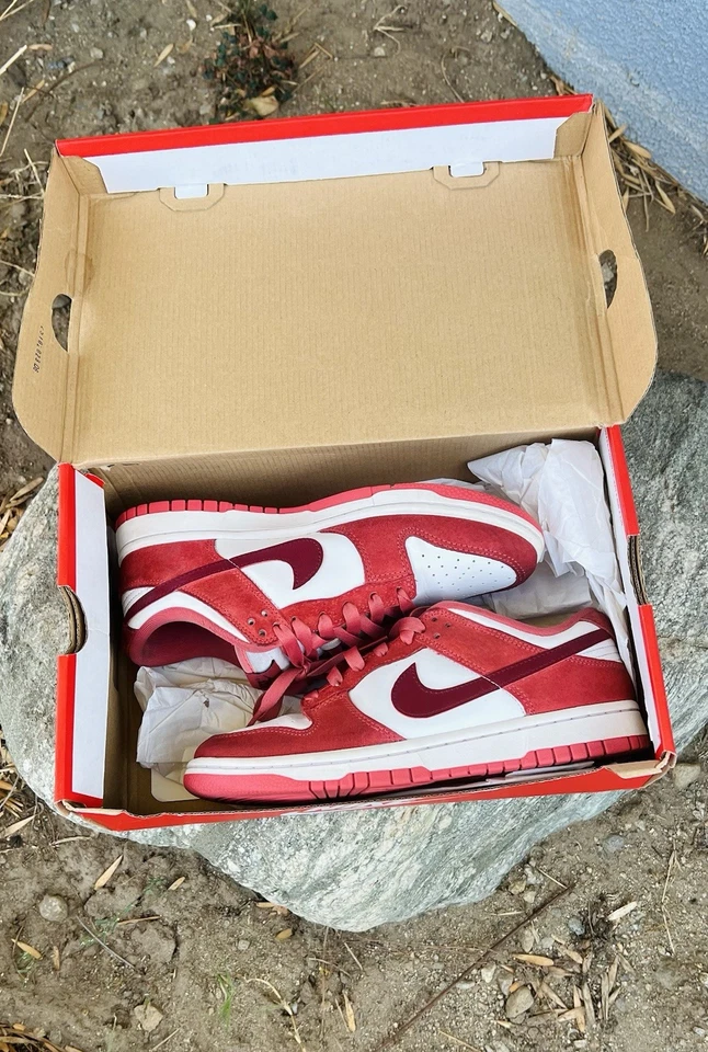 Nike Dunk Low VDAY Rojo Día de San Valentín Mujeres 8 Hombres’s 6.5 Tenis Tenis Zapatos Foto 3 de 4