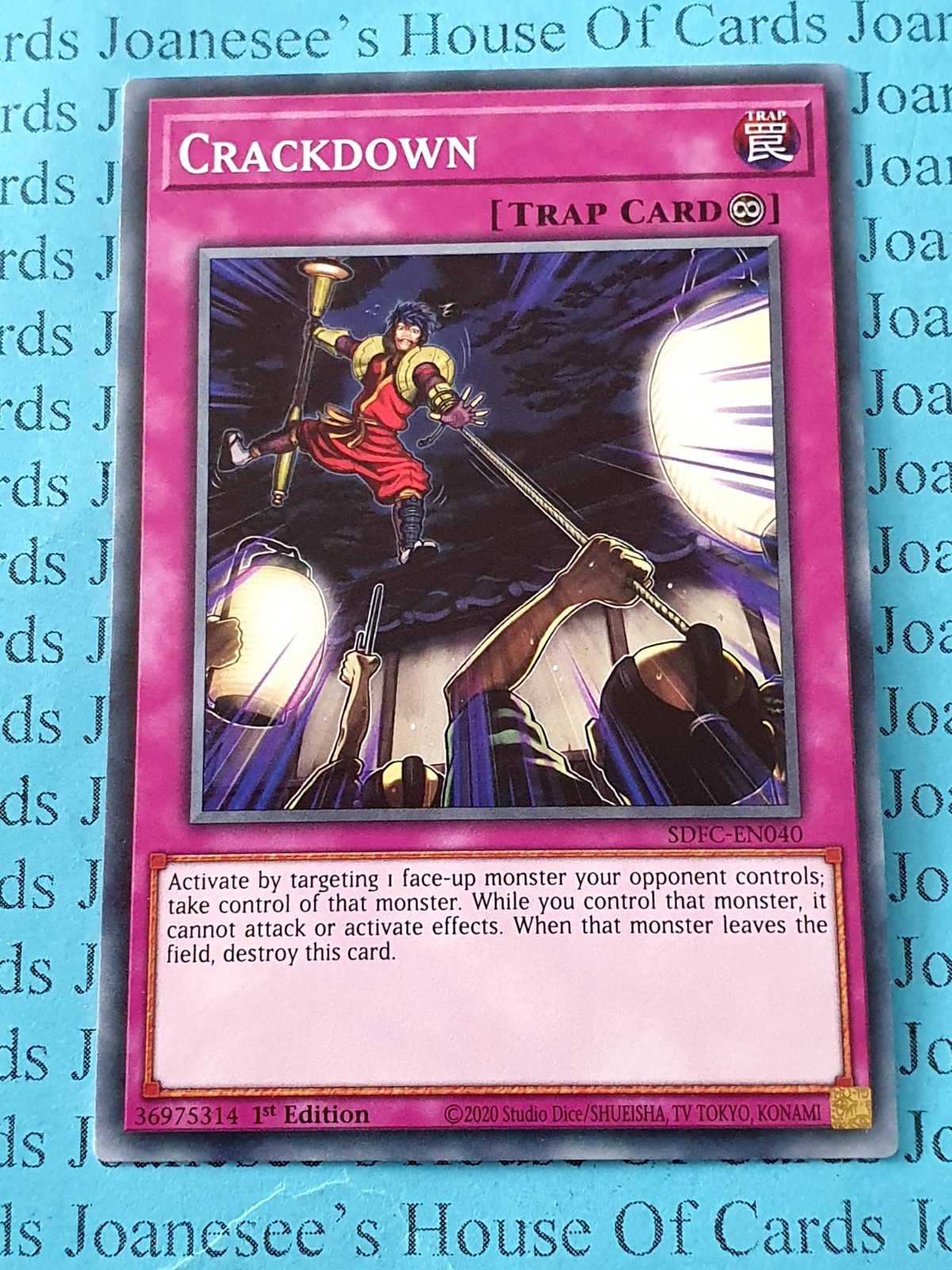 SDFC-EN040 Crackdown Yu-Gi-Oh Card 1st Edition New