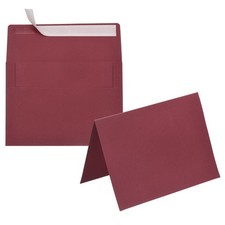 20Pack Wine Red 5x7 Envelopes, A7 Envelopes with Folded Cards