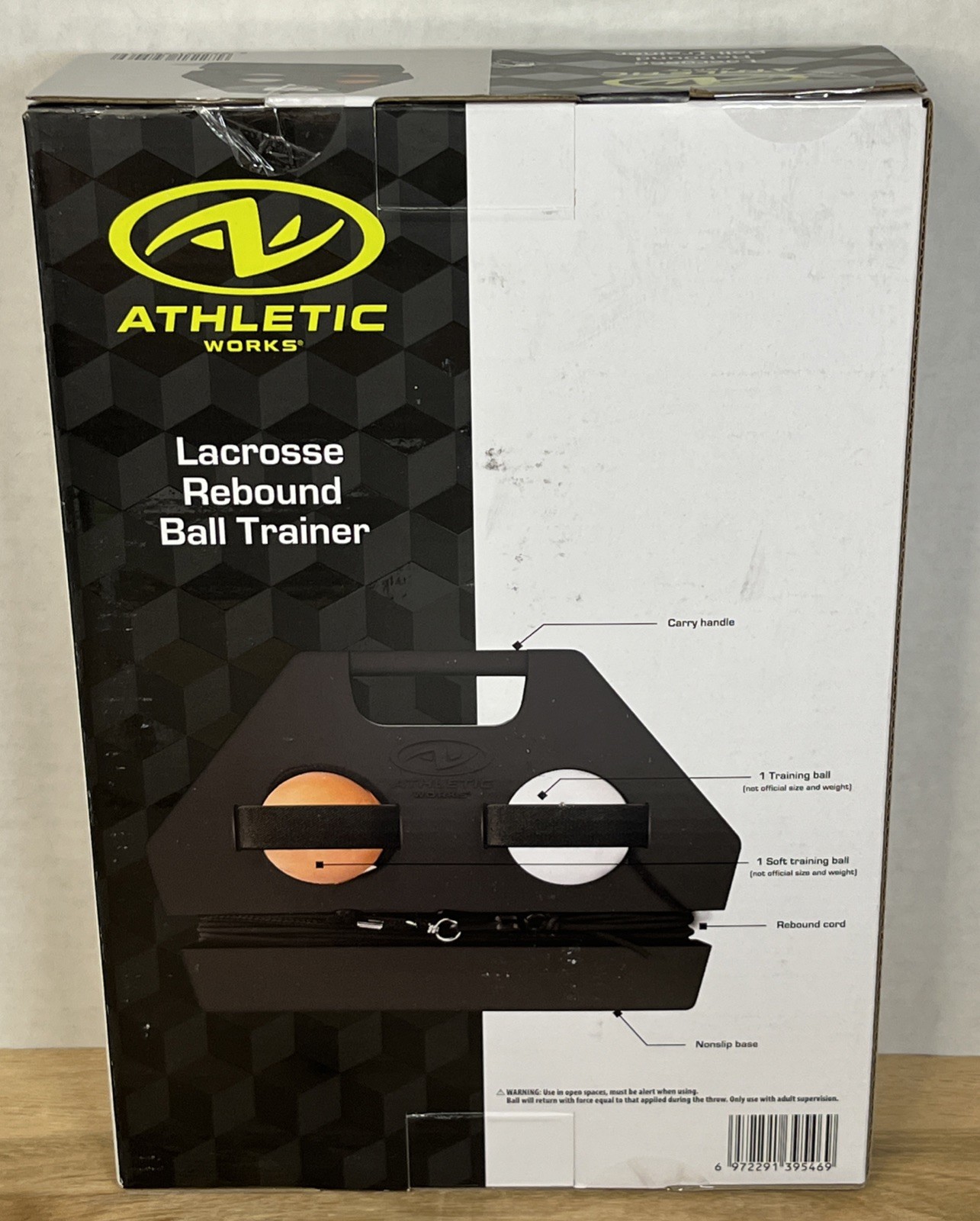 Athletic Works Lacrosse Rebound Ball Trainer Portable New